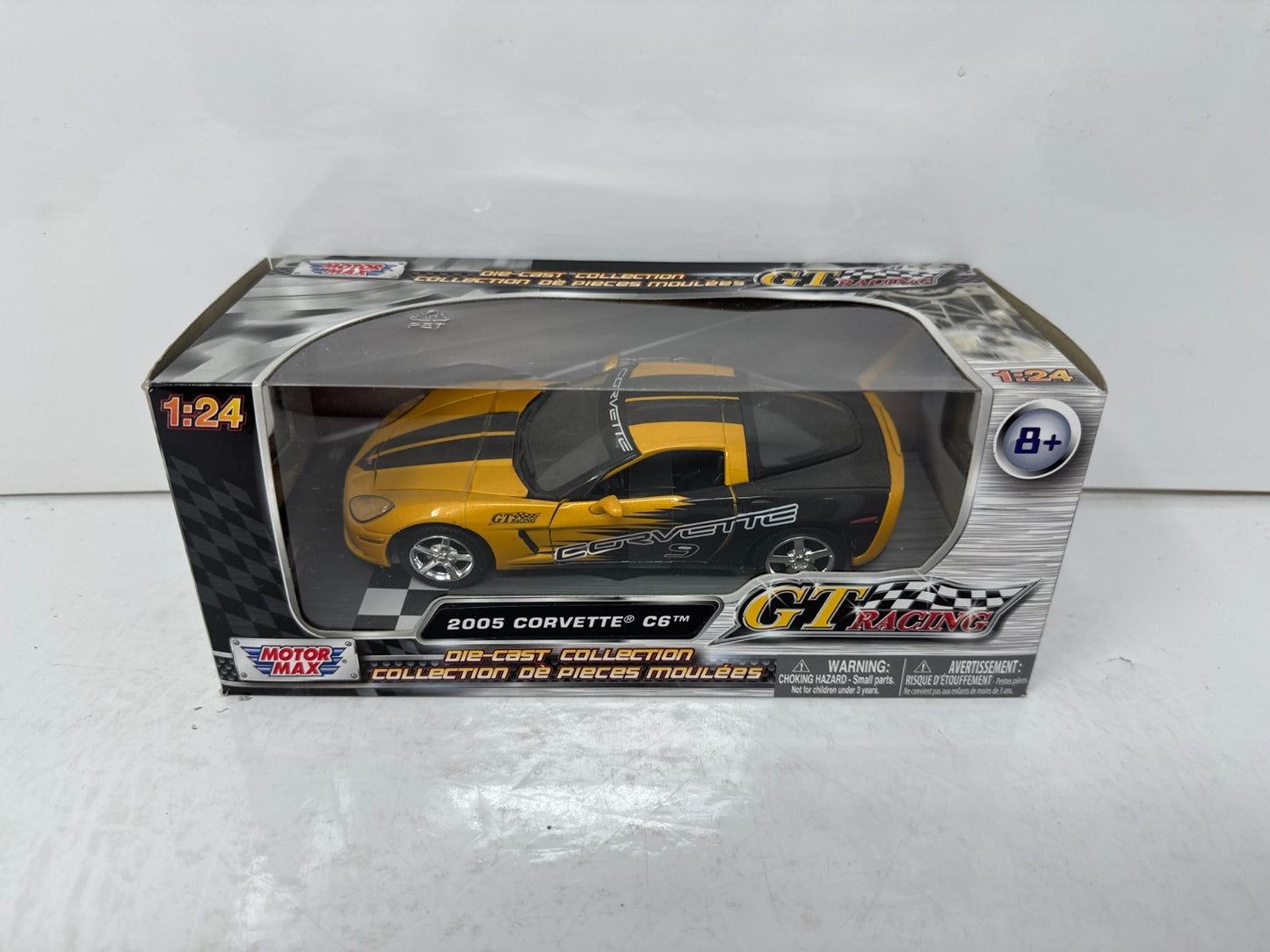 Motormax GT Racing 2005 Chevrolet Corvette C6 1:24 Diecast