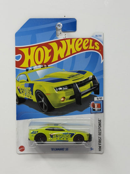 Hot Wheels HW First Response 2010 Chevrolet Camaro SS 1:64 Diecast Lime