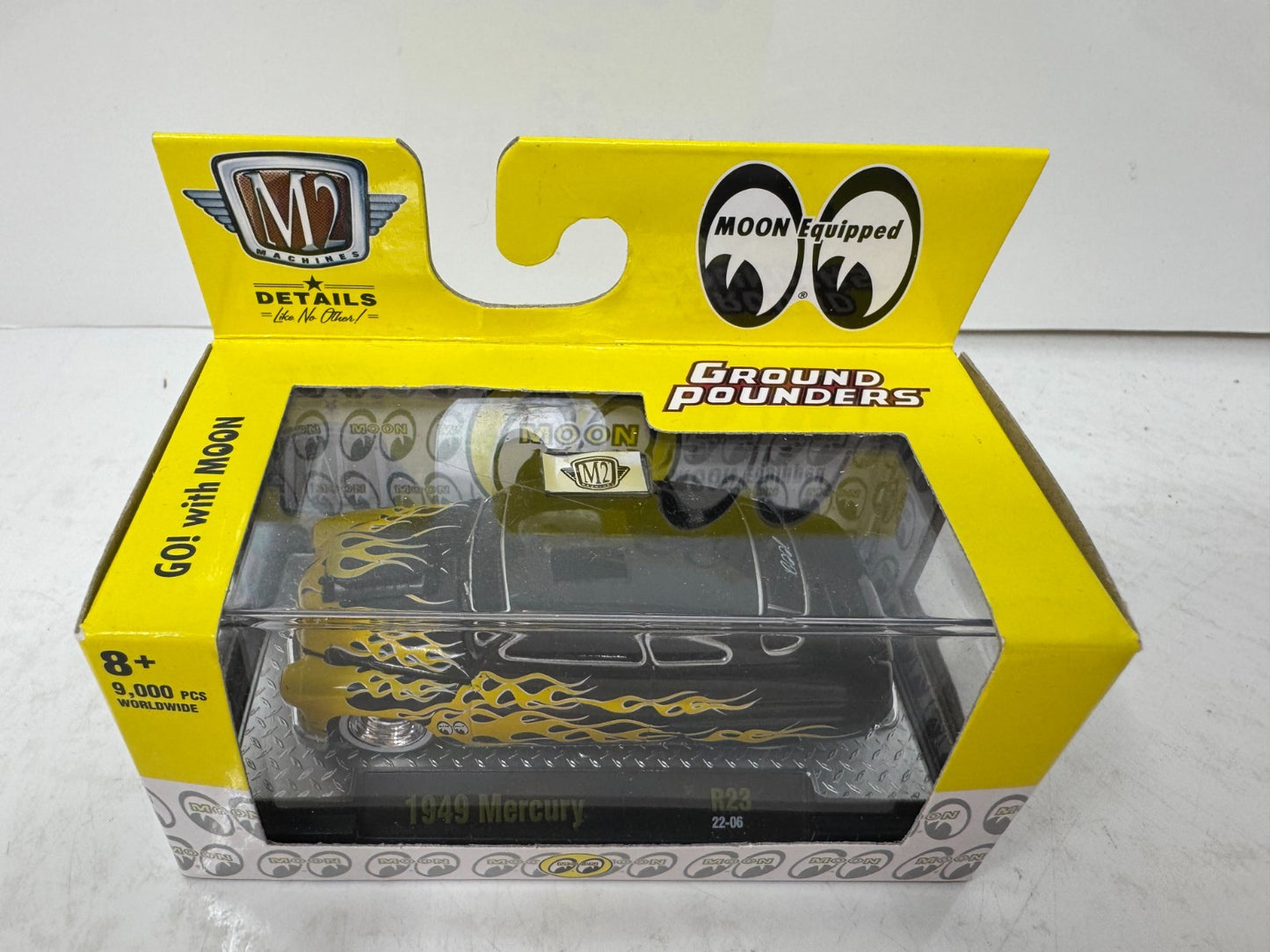 M2 Machines Ground Pounders 1949 Mercury Moon Eyes 1:64 Diecast