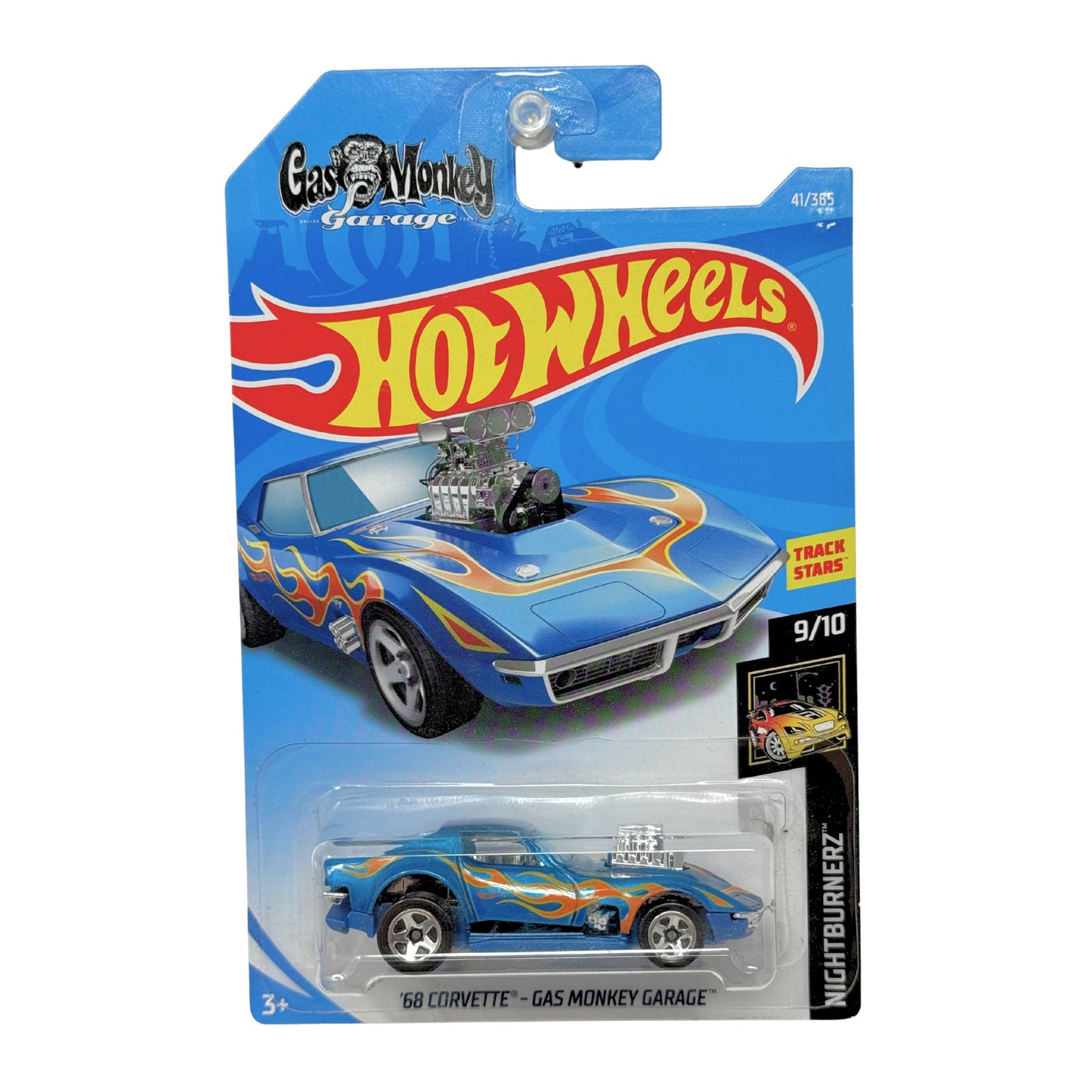 Hot Wheels Nightburnerz 1968 Corvette Gas Monkey Garage 1:64 Diecast BASE ERROR