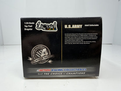 Action NHRA Tony Schumacher U.S Army Top Fuel Dragster 1:24 Diecast Liquid Color