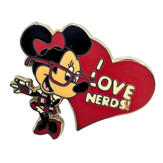 Disney Nerds Rock! Minnie Mouse Hip Lanyard Starter Trading Pin DC2S2