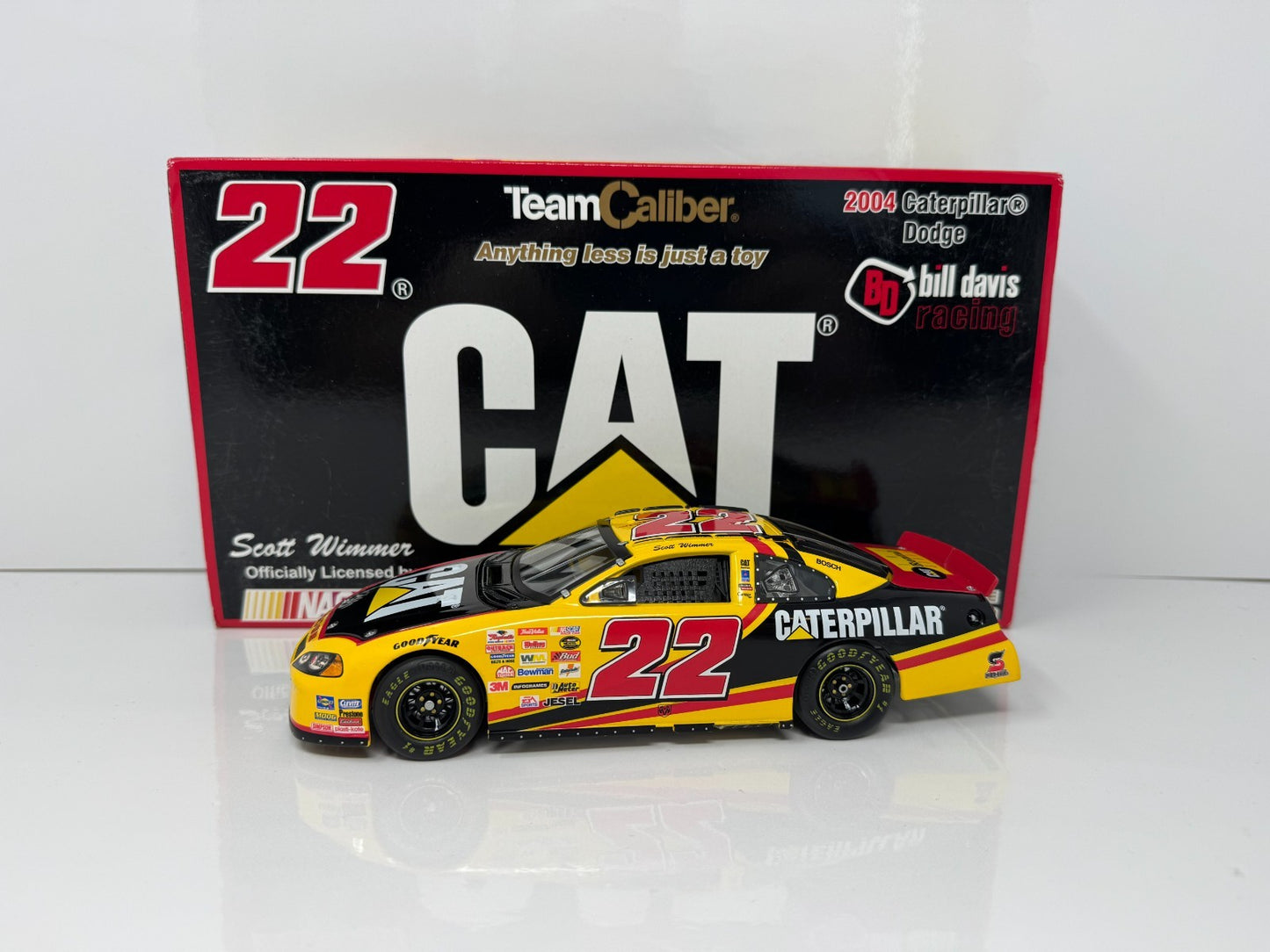 Team Caliber NASCAR Scott Wimmer #22 CAT 2004 Dodge 1:24 Diecast