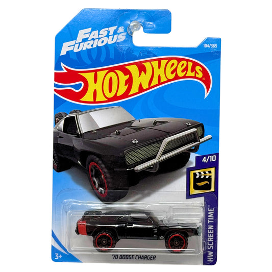 Hot Wheels HW Screen Time Fast & Furious 1970 Dodge Charger Muscle Car 1:64 Diecast