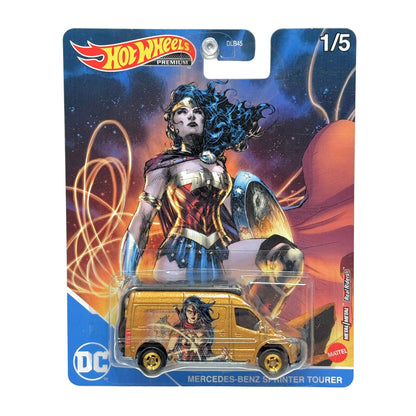 Hot Wheels Premium DC Wonder Woman Mercedes-Benz Sprinter Tourer 1:64 Diecast