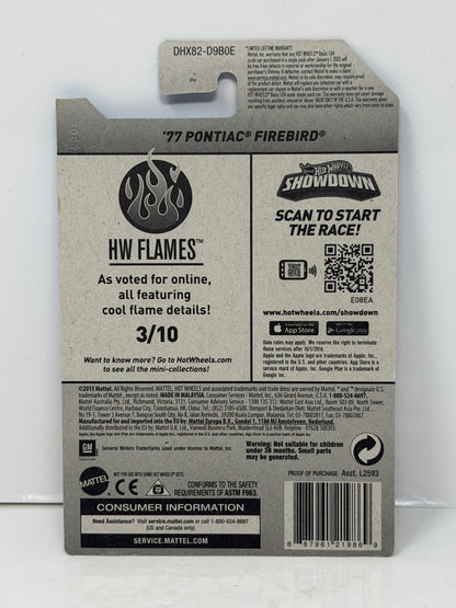 Hot Wheels ZAMAC HW Flames 1977 Pontiac Firebird 1:64 Diecast