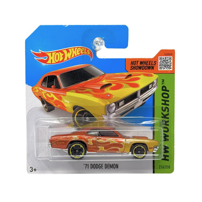 Hot Wheels Workshop 1971 Dodge Demon 1:64 Diecast Short Card Brown