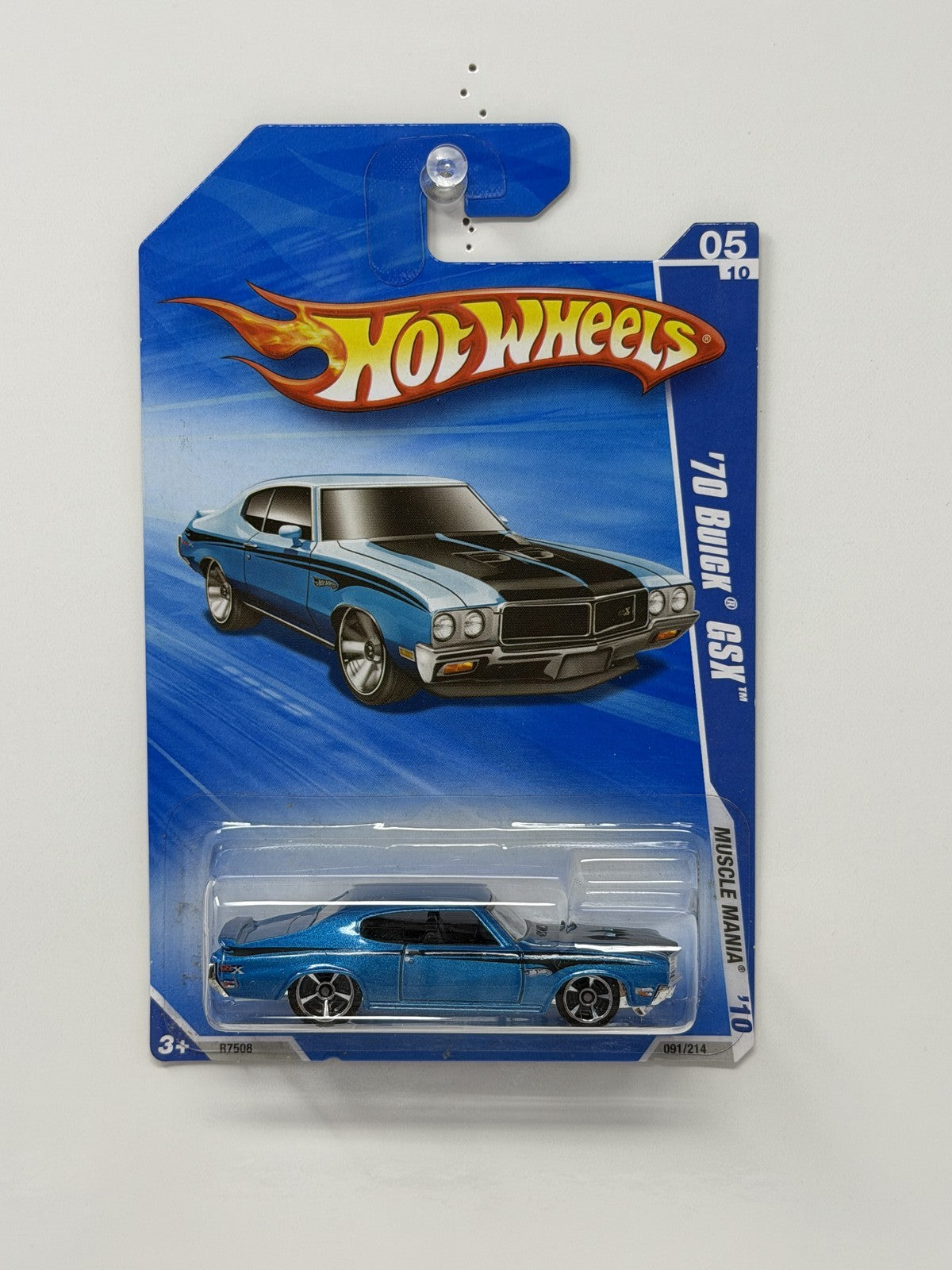 Hot Wheels Muscle Mania 1970 Buick GSX 1:64 Diecast Blue V2