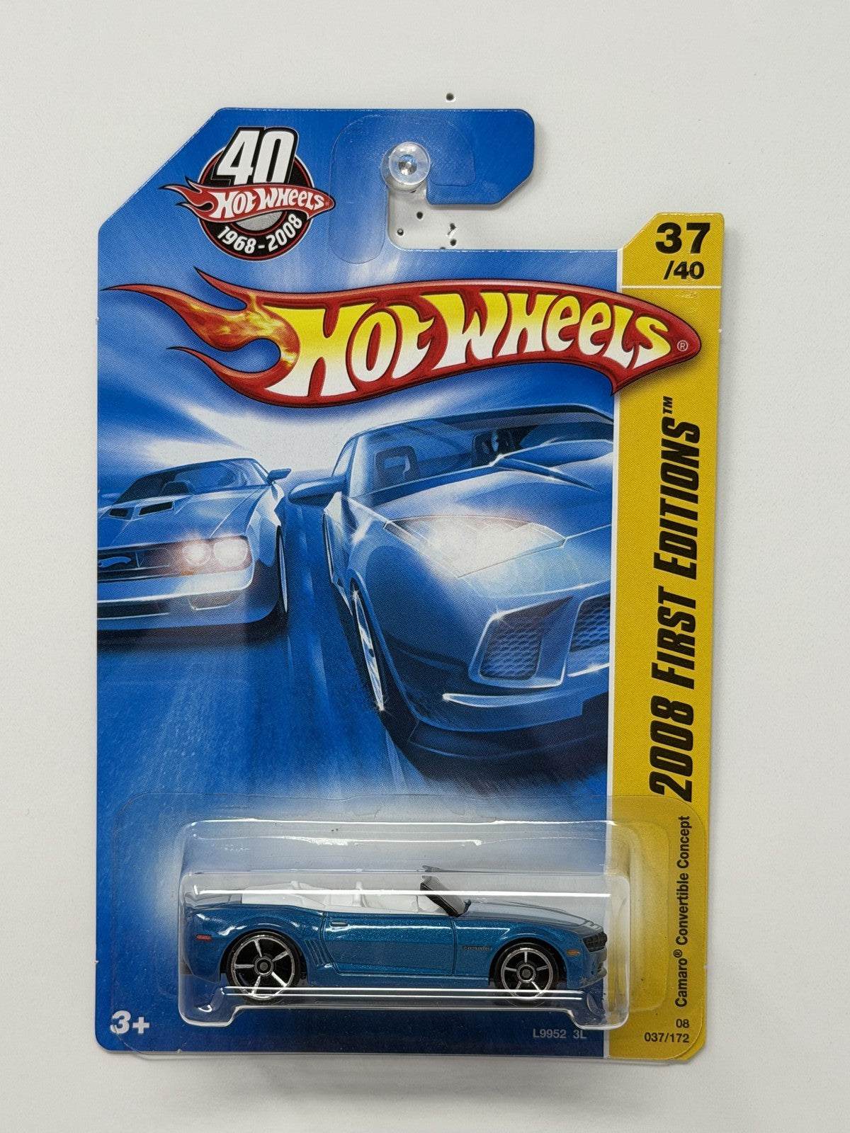 Hot Wheels 2008 First Editions Camaro Convertible Concept 1:64 Diecast Blue