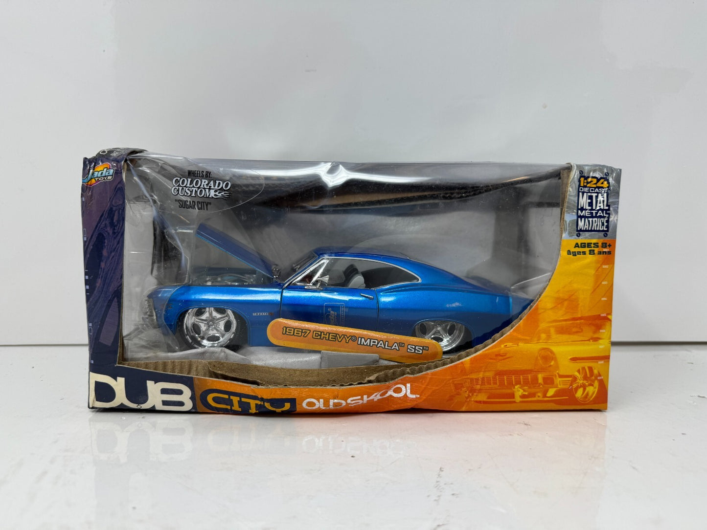 Jada Dub City Old Skool 1967 Chevy Impala SS 1:24 Diecast Colorado Custom Wheels