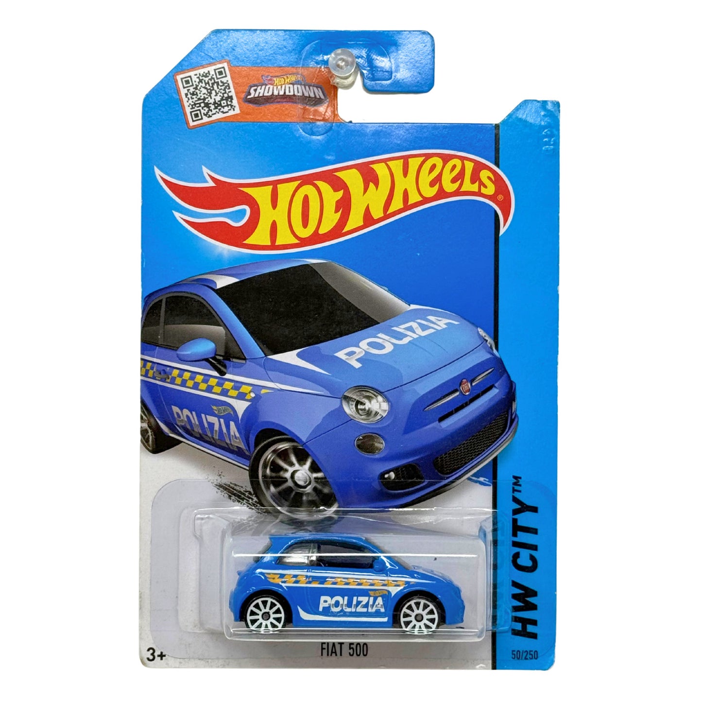Hot Wheels Treasure Hunt HW City Fiat 500 Polizia 1:64 Diecast