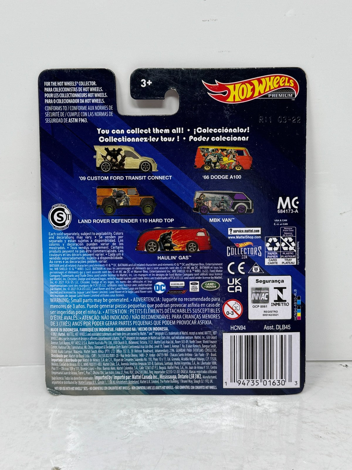 Hot Wheels Premium DC Batman Haulin’ Gas 1:64 Diecast