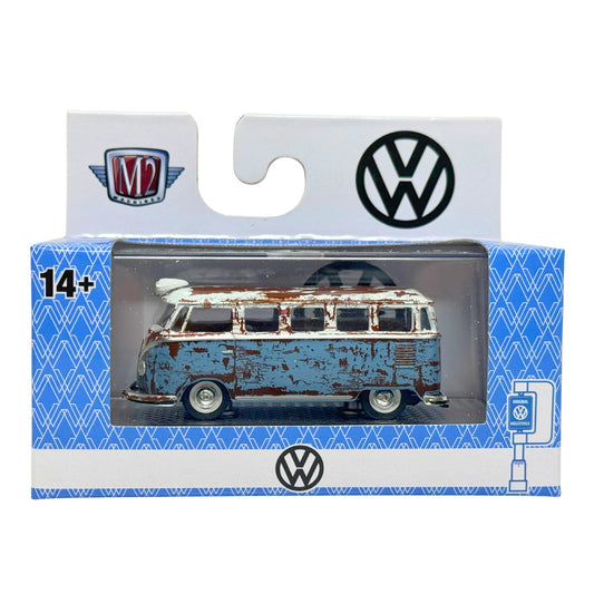 M2 Machines Rusty 1958 Volkswagen VW Microbus 15 Window USA Model 1:64 Diecast