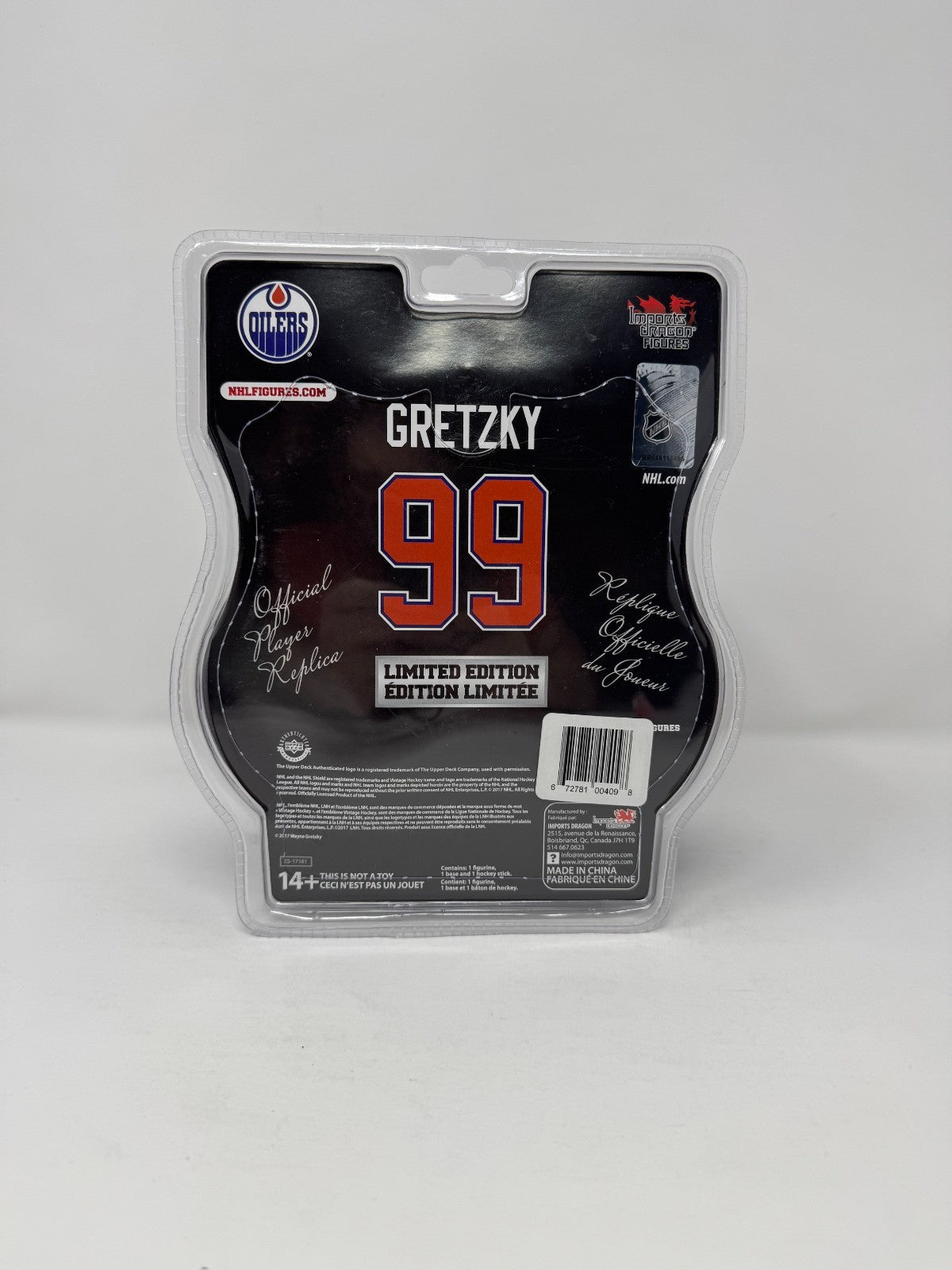Imports Dragon NHL Wayne Gretzky Edmonton Oilers #99 Limited Edition Figure