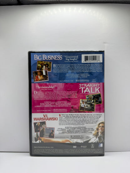 Big Business / Straight Talk / V.I. Warshawski (DVD) Movie Collection Sealed