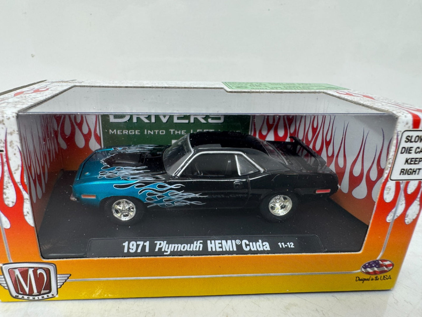 M2 Machines 1971 Plymouth HEMI Cuda Auto Drivers 1:64 Diecast