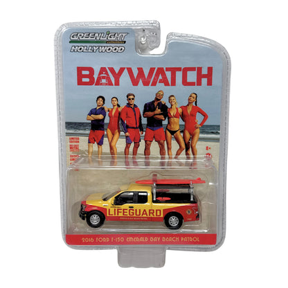 Greenlight Hollywood Baywatch Ford F-150 Emerald Bay Beach Patrol 1:64 Diecast