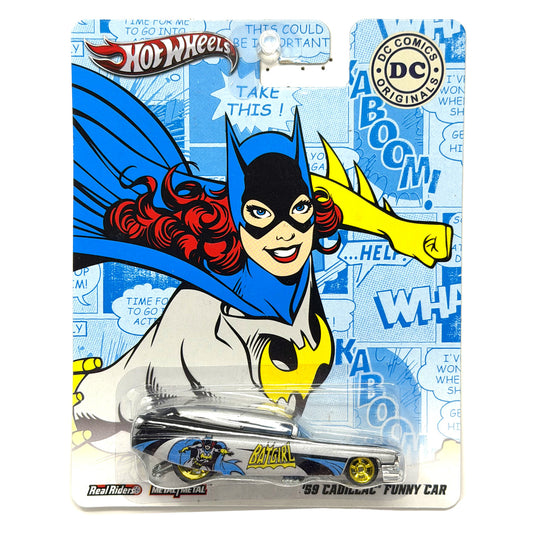 Hot Wheels DC Originals Batgirl 1959 Cadillac Funny Car 1:64 Diecast Real Riders