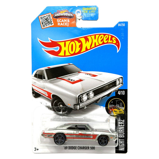 Hot Wheels ZAMAC Nightburnerz 1969 Dodge Charger 500 1:64 Diecast