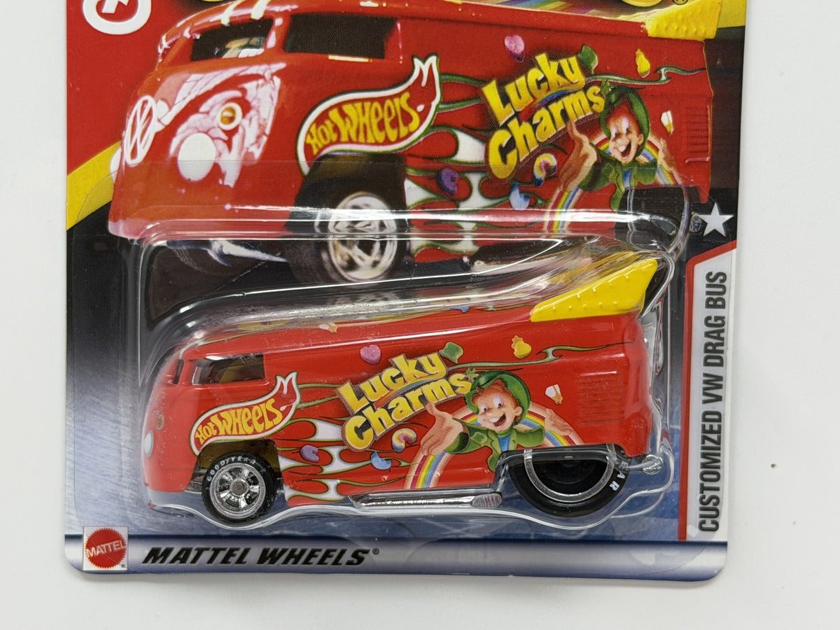 Hot Wheels Lucky Charms Customized VW Drag Bus General Mills 1:64 Diecast