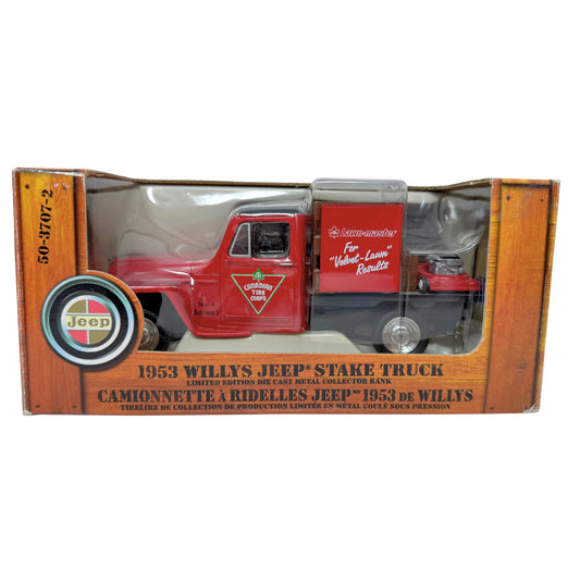 Liberty Classics Canadian Tire 1953 Willys Jeep Stake Truck 1:24 Diecast