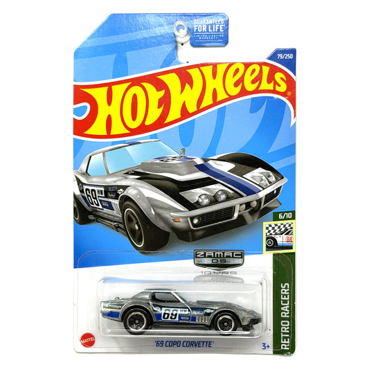 Hot Wheels ZAMAC Retro Racers 1969 COPO Corvette 1:64 Diecast