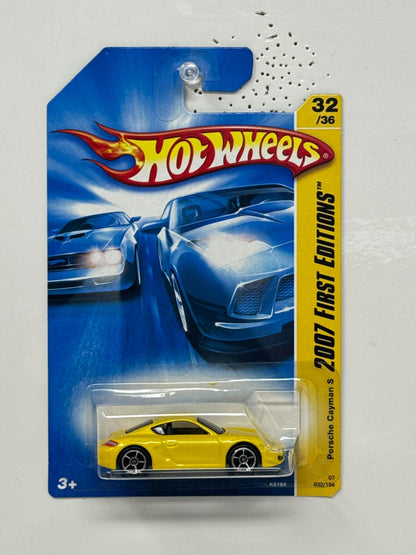 Hot Wheels First Editions Porsche Cayman 1:64 Diecast Yellow