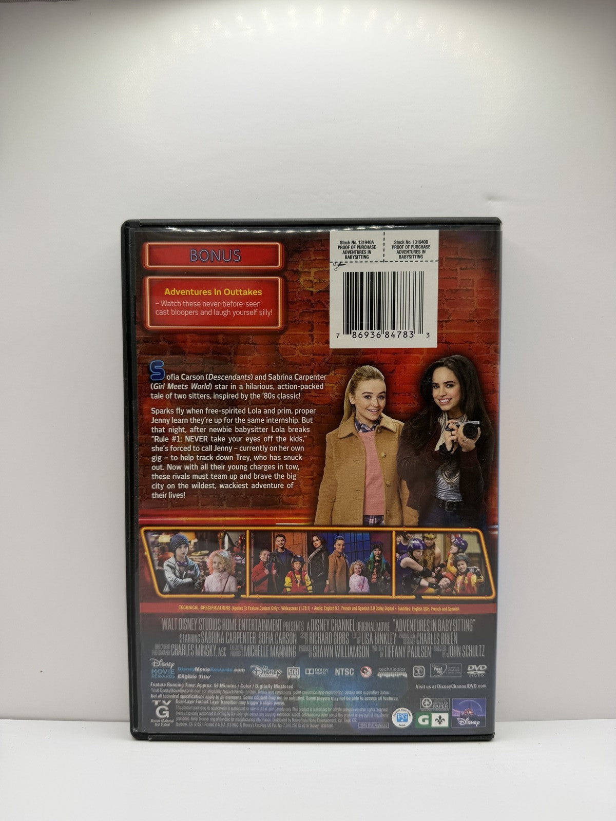 Adventures in Babysitting (DVD) Sabrina Carpenter Disney