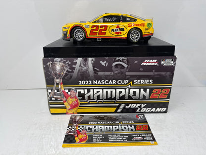 Lionel Nascar #22 Joey Logano Shell Pennzoil Champion 2022 Mustang 1:24 Diecast