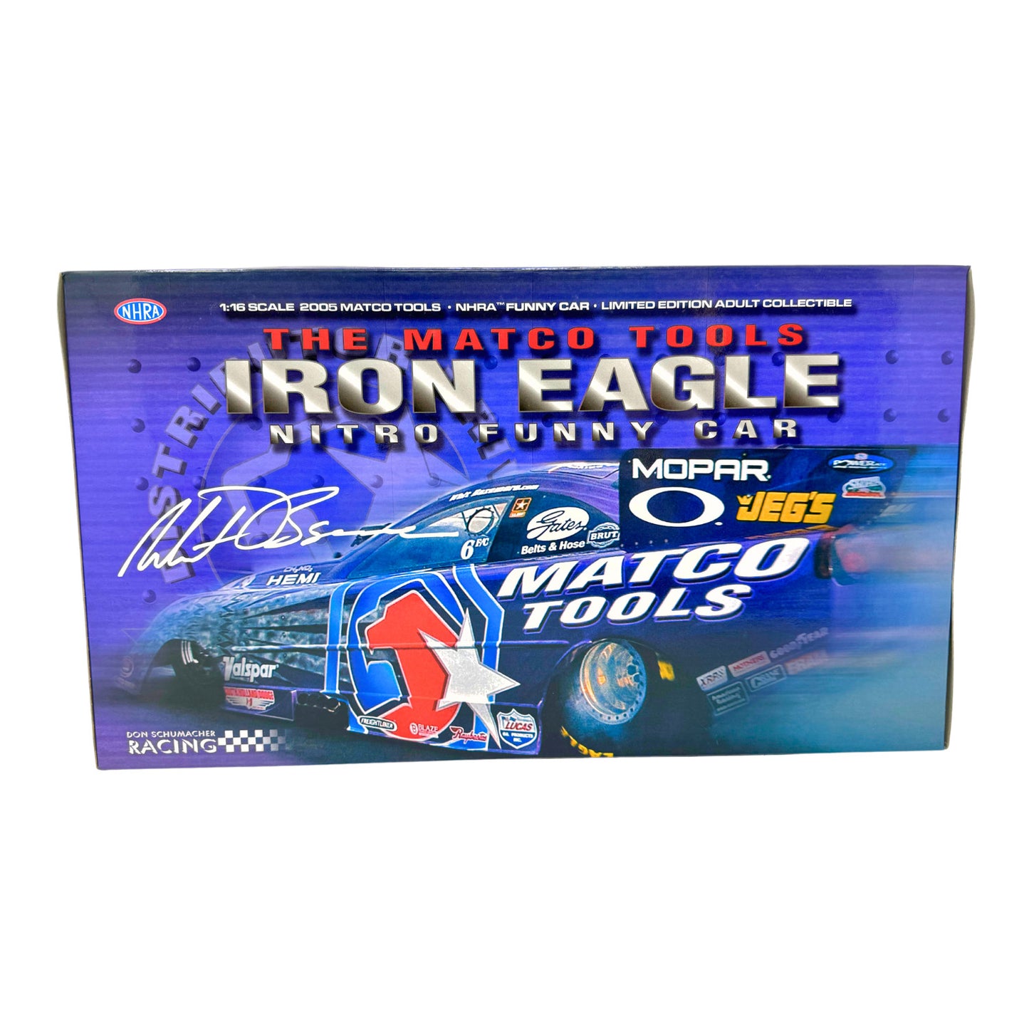 Milestone Whit Bazemore NHRA Matco Tools Iron Eagle Dodge Funny Car 1:16 Scale