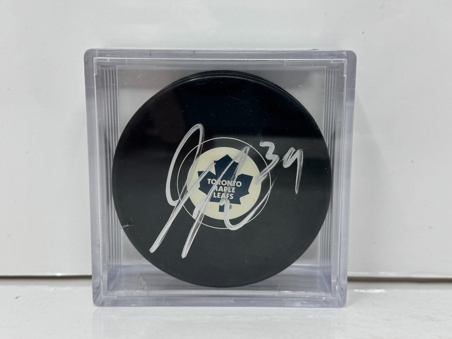 James Reimer Toronto Maple Leafs Signed NHL Autograph Puck Silver Auto