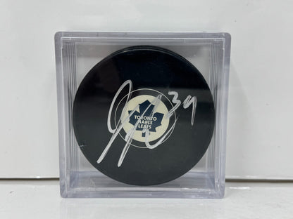 James Reimer Toronto Maple Leafs Signed NHL Autograph Puck Silver Auto