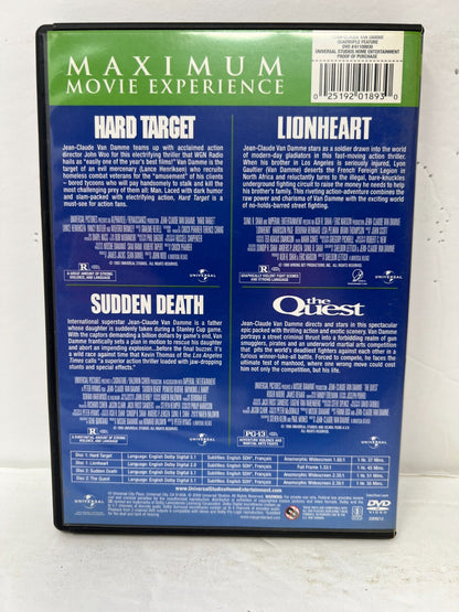 Lionheart / Hard Target / Sudden Death / The Quest (DVD) Action Good Condition!!