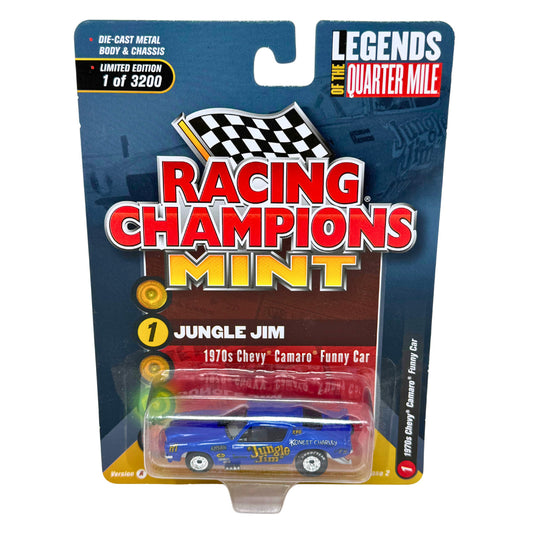 Racing Champions Mint Jungle Jim 1970s Chevy Camaro Funny Car 1:64 Diecast