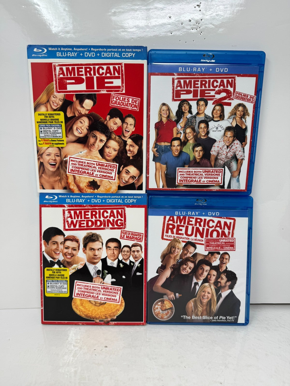 American Pie 1-4 Blu-ray Unrated Comedy Movie Collection Set