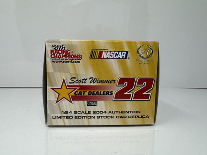 Racing Champions Nascar Scott Wimmer #22 Cat Dealers 1:24 Diecast