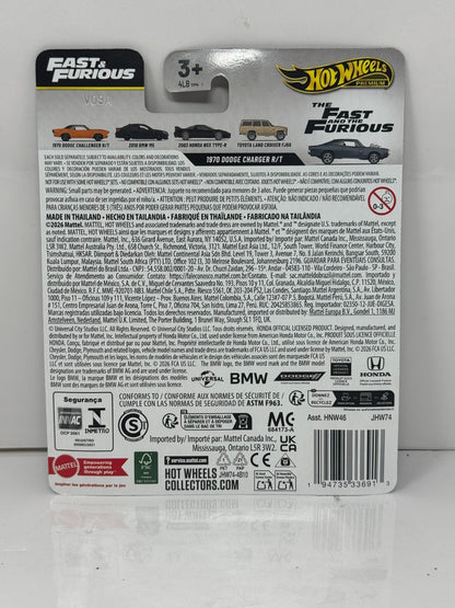 Hot Wheels Premium Fast & Furious 1970 Dodge Charger RT CHASE 1:64 Diecast