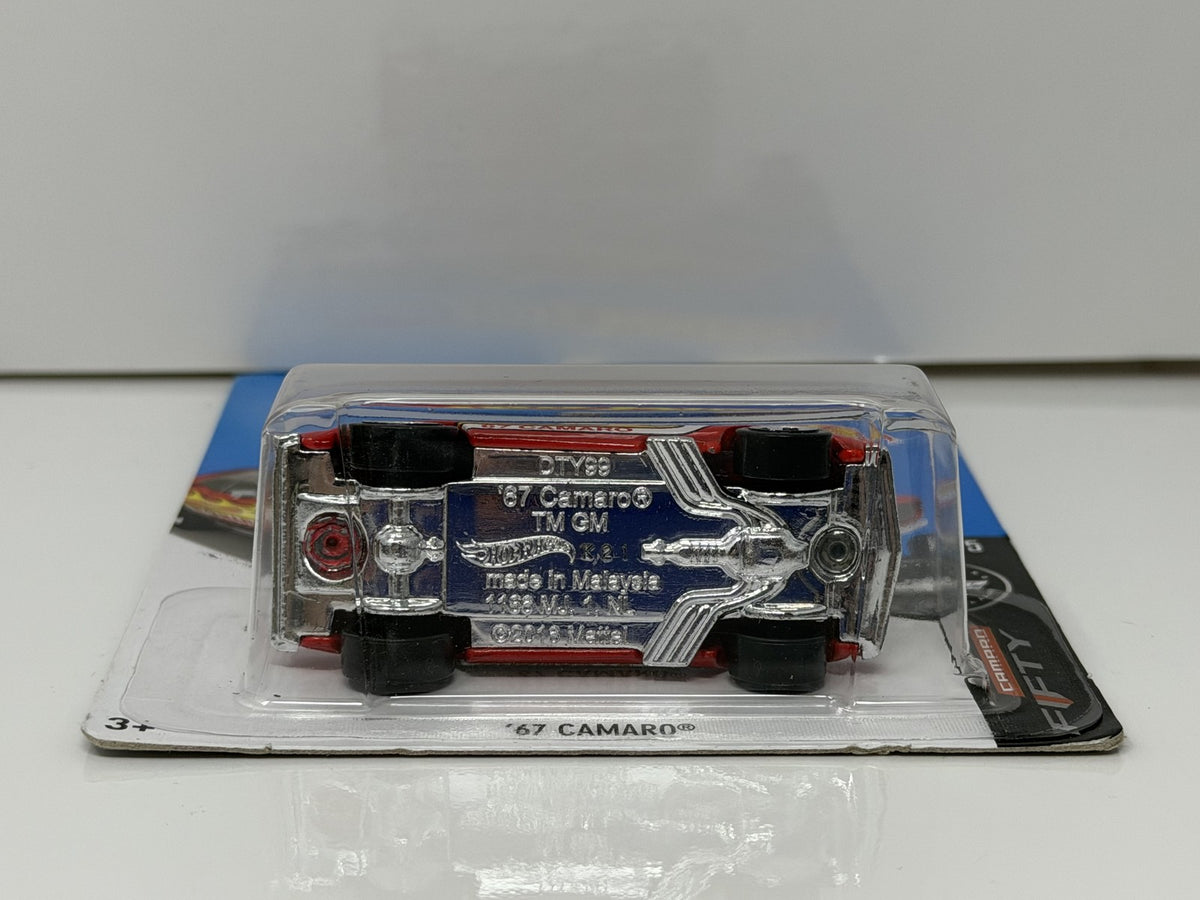 Hot Wheels Camaro Fifty 1967 Chevrolet Camaro 1:64 Diecast Red USA Card