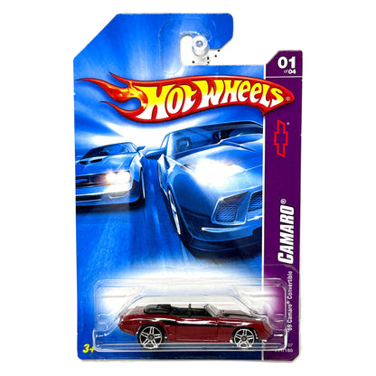 Hot Wheels 1969 Chevrolet Camaro Convertible 1:64 Diecast Red V1