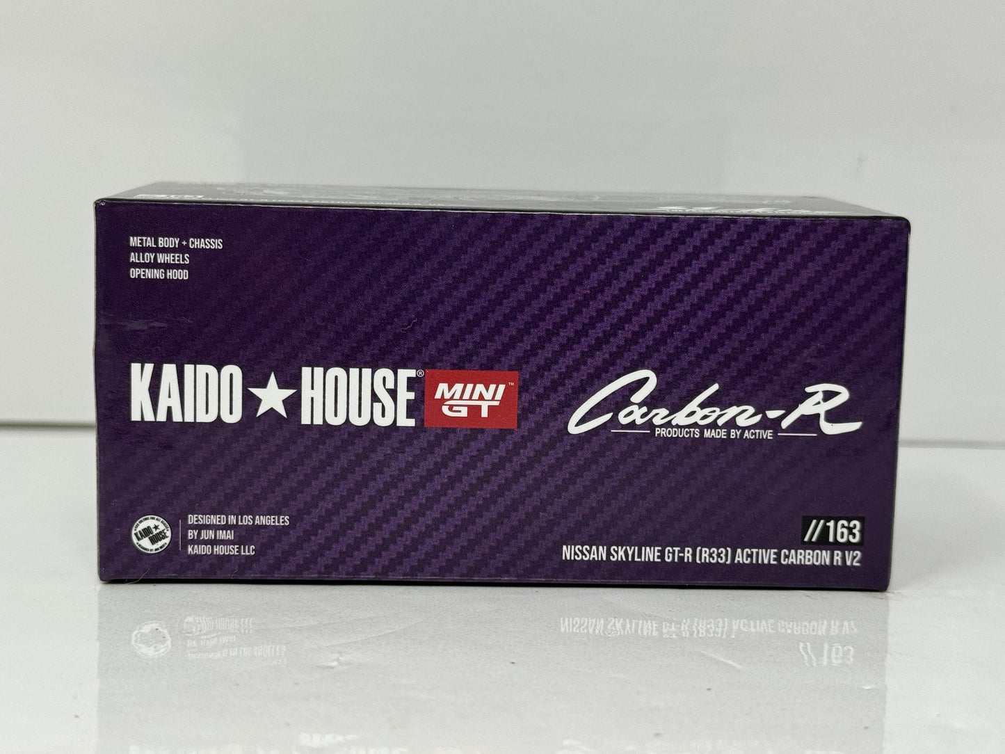Kaido House MINI GT Nissan Skyline GT-R (R33) Active Carbon R V2 1:64 Diecast