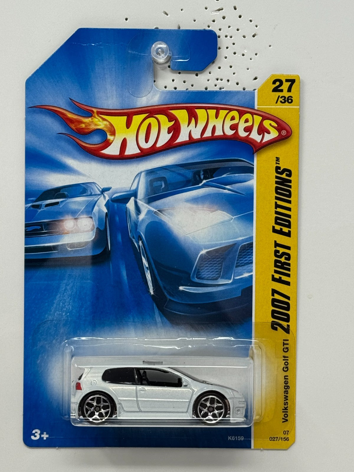 Hot Wheels 2007 First Editions Volkswagen Golf GTI White 1:64 Diecast