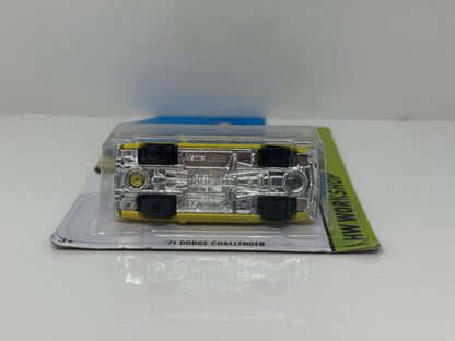 Hot Wheels Workshop 1971 Dodge Challenger 1:64 Diecast Yellow