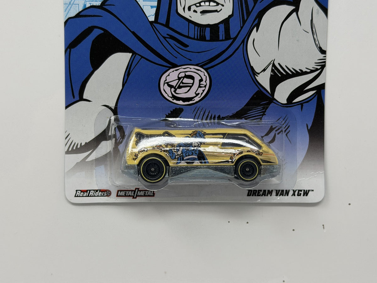 Hot Wheels DC Originals Darkseid Dream Van XGW 1:64 Diecast Real Riders Gold