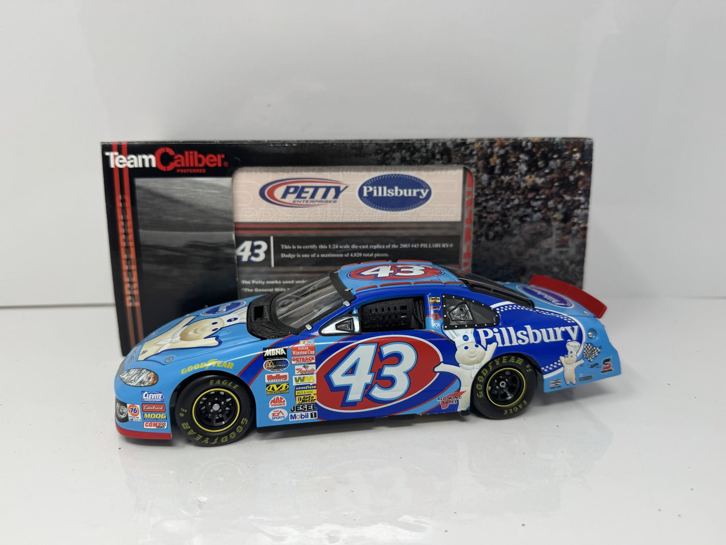 Team Caliber Nascar Kyle Petty #43 Pillsbury 2003 Dodge 1:24 Diecast