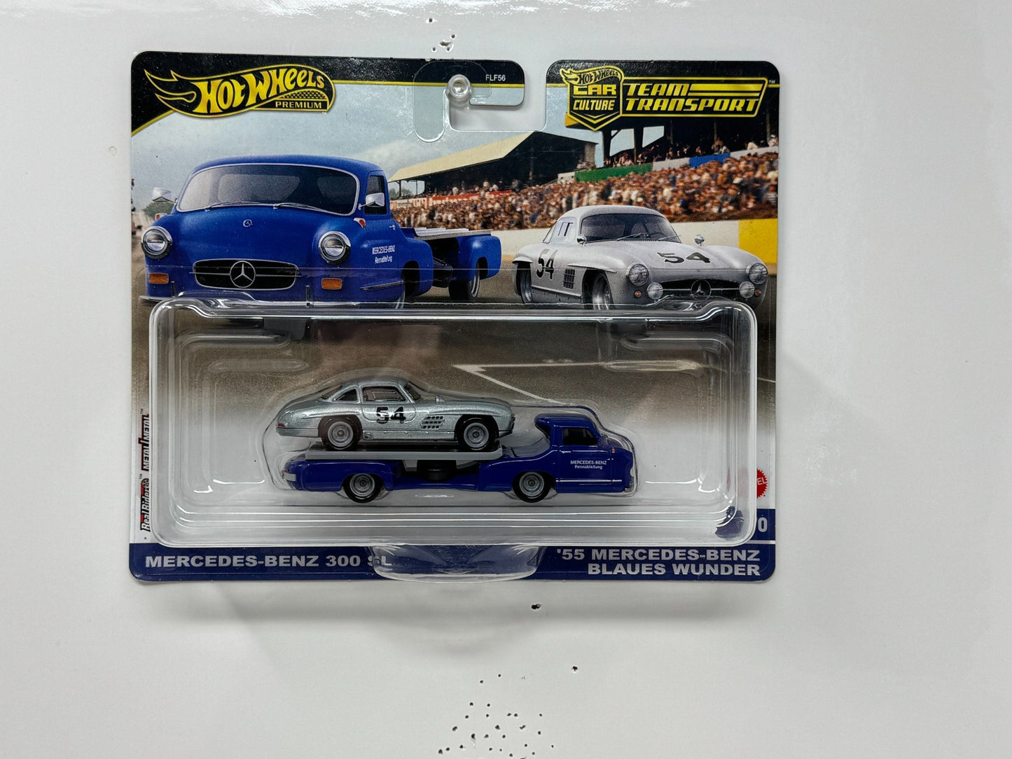 Hot Wheels Team Transport #70 Mercedes-Benz 300 SL & Blaues Wunder 1:64 Diecast