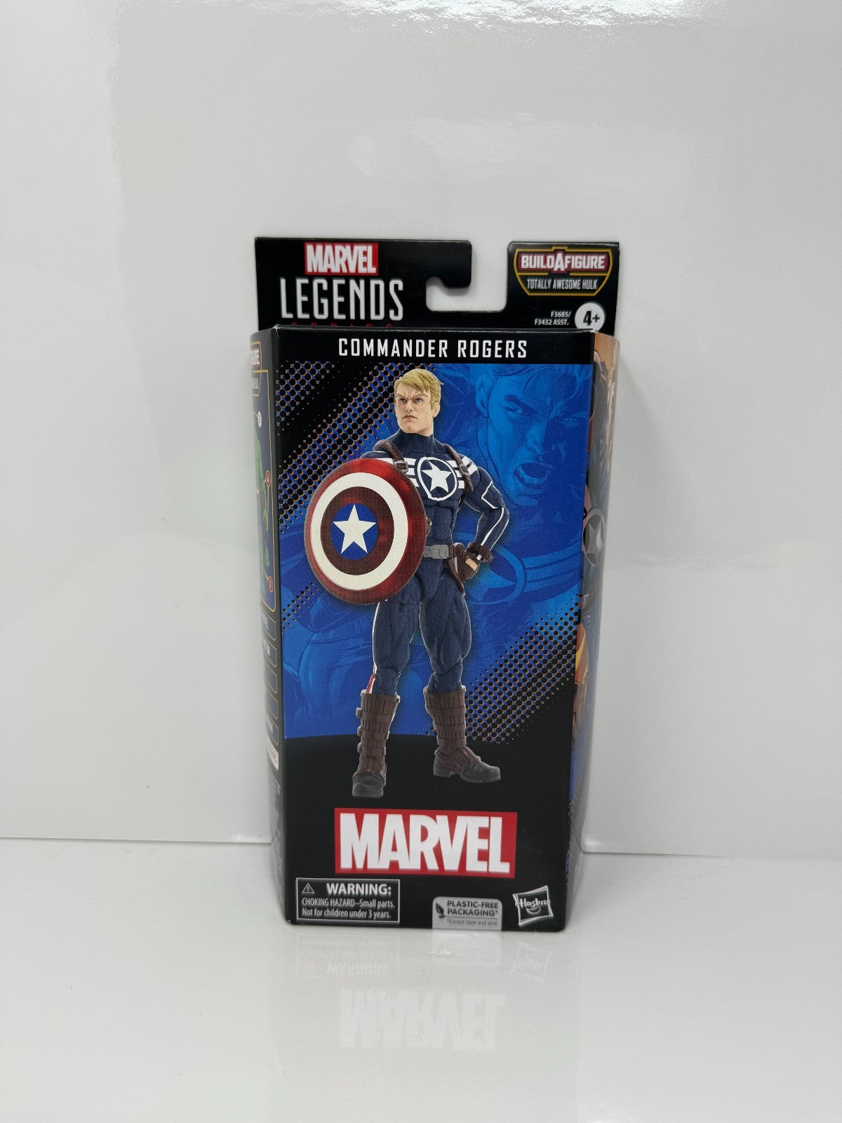 Marvel Legends Commander Rogers Action Figure w/ Totally Awesome Hulk BAF Piece