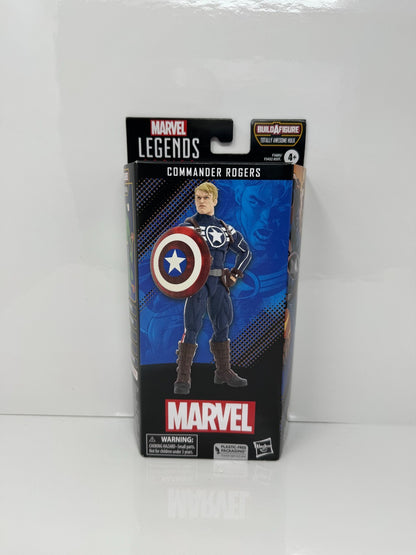 Marvel Legends Commander Rogers Action Figure w/ Totally Awesome Hulk BAF Piece