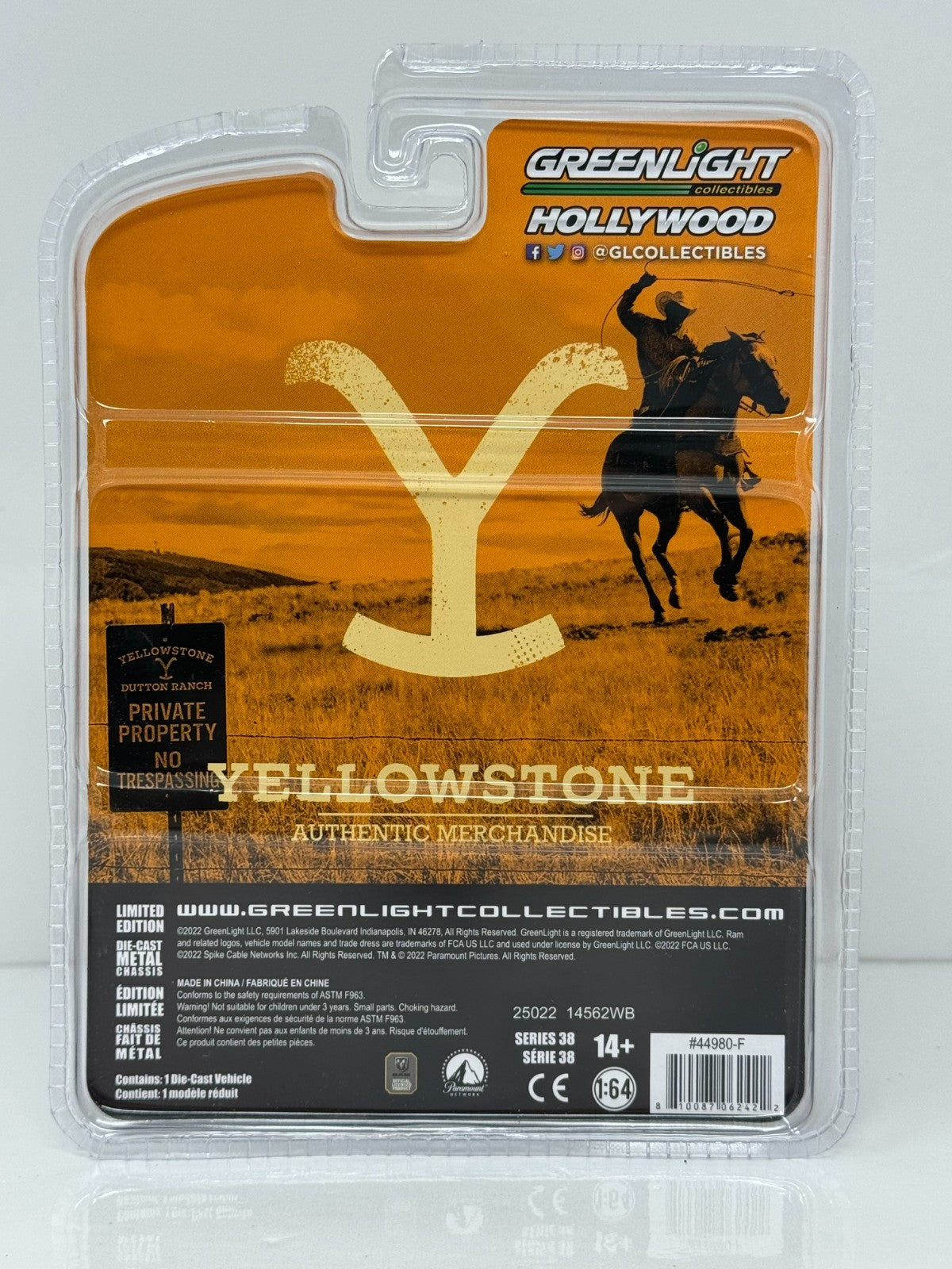 Greenlight Hollywood Yellowstone 2017 Ram 3500 Laramie Dually 1:64 Diecast