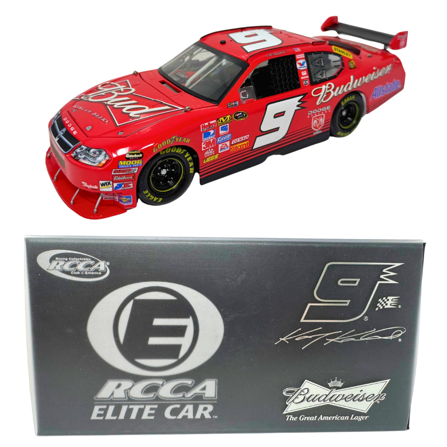 Motorsports Authentics Elite Nascar Kasey Kahne #9 Bud 2008 Charger 1:24 Diecast