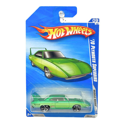 Hot Wheels Muscle Mania 1970 Plymouth Superbird 1:64 Diecast Green